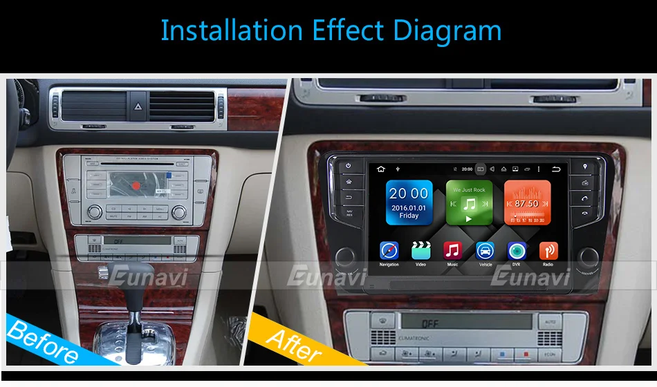 Eunavi 9 ''1 Din Android 9,0 автомобильный Радио плеер gps навигация 2G ram для Volkswagen Octavia 3g wifi bluetooth