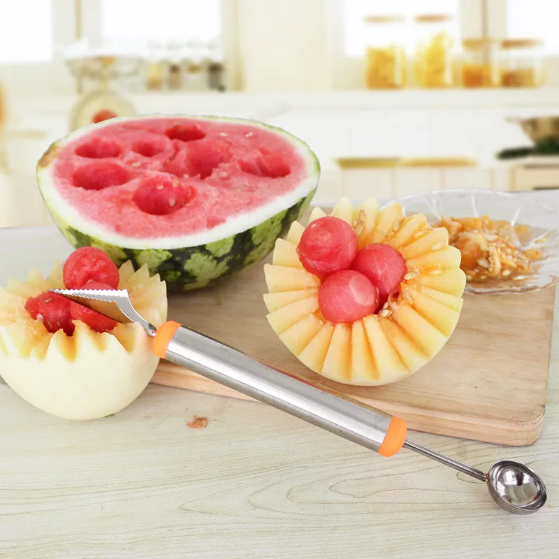 YTE фрукты большая ложка с двойной головкой DIY ассорти холодной посуды Инструмент