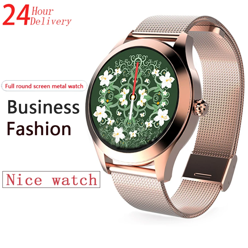 KW10 Модные женские умные часы Android IOS Bluetooth ремешки измерение артериального