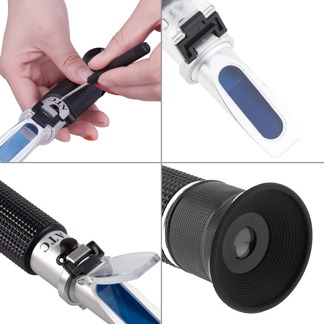 

hand held SG 1 ~ 1.120 Beer Refractometer 0-32% Brix Reference Temperature Dual Scale with Plastic Retail Box