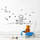 Настенные Стикеры с изображением Маленького принца Луны звезд виниловые Детские декоративные настенные наклейки