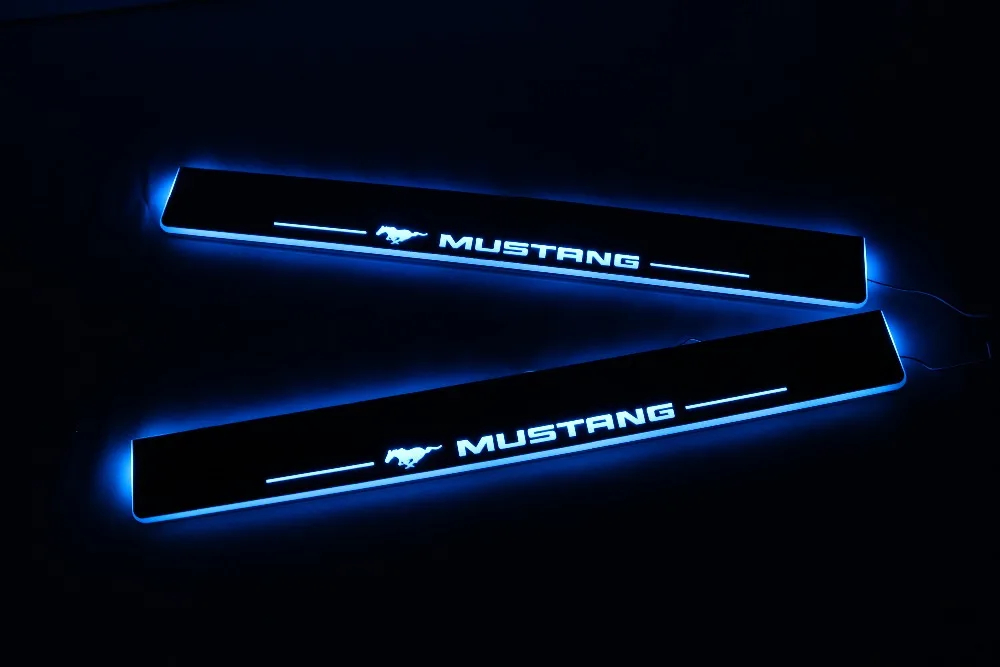 Водонепроницаемый Ультратонкий акриловый светодиодный порог WOOBEST для ford mustang 2015