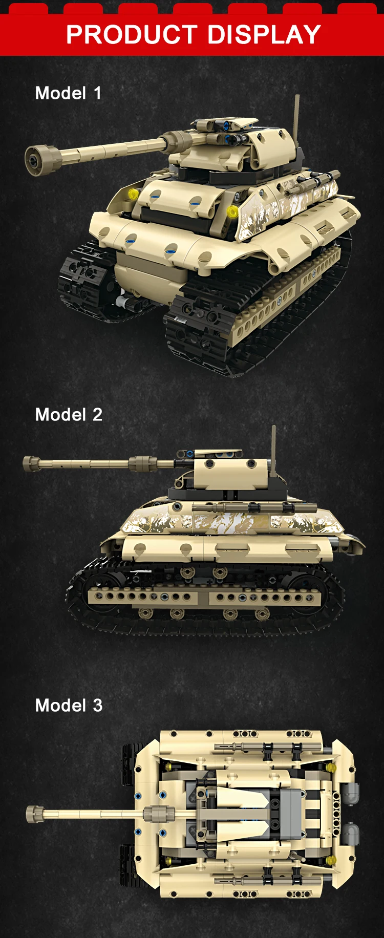 495 шт. World Of Tanks Rc Tiger Tank 1/16 Модель 2,4 г Радиоуправляемый Танк боевой робот военный строительный блок кирпичи игрушка