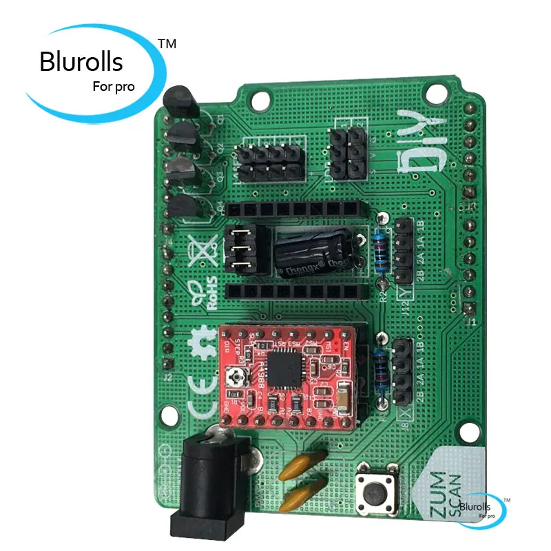 Blurolls Ciclop 3D плата сканера Плата расширения ZUM драйвера DIY с A4988 аксессуарами|ciclop