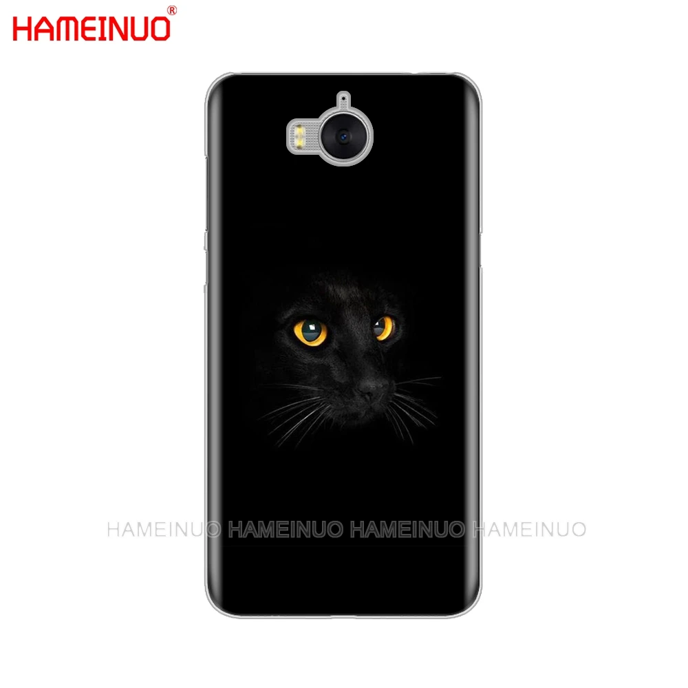 HAMEINUO чехол для сотового телефона с черным кошачьим глазом huawei honor 3C 4X 4C 5C 5X 6 7 Y3 Y6 Y5 2