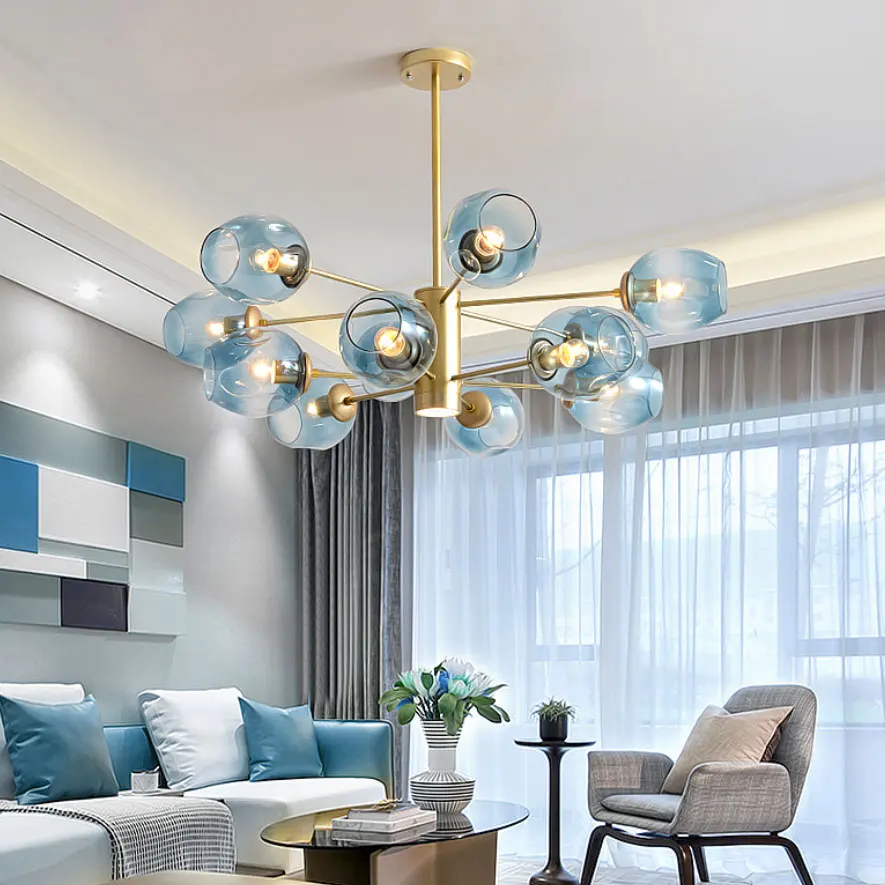 Lustre простая Люстра для гостиной креативная лампа спальни учебы