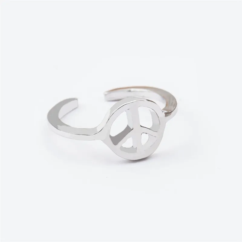 1 шт./лот модное кольцо с надписью Мир любовь для женщин оригинальное массивные