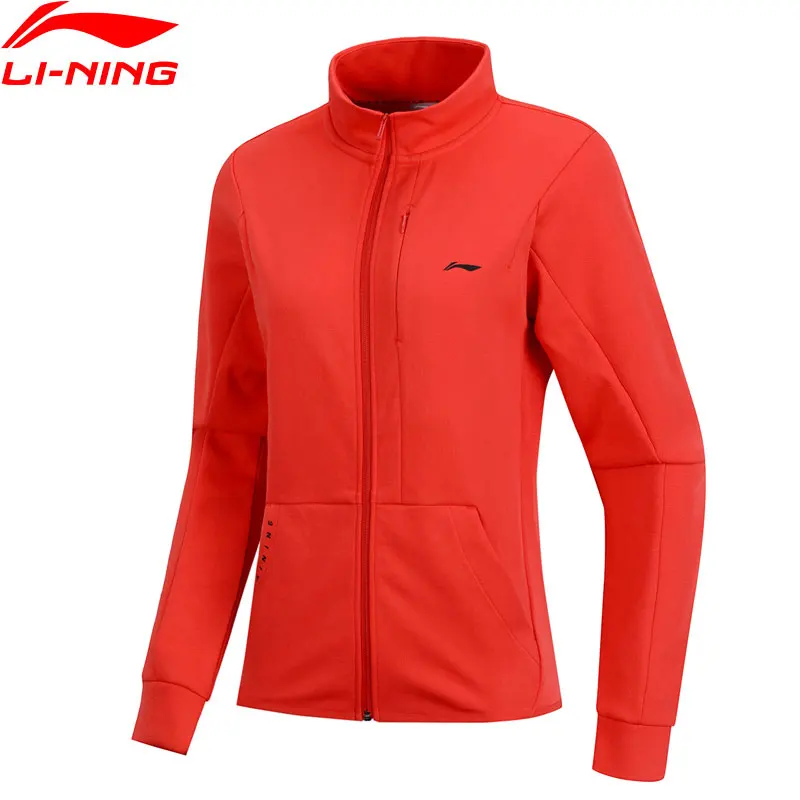 Женский тренировочный свитер Li Ning на молнии удобный спортивный жакет из 63%