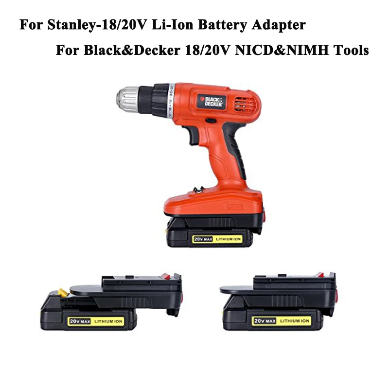Сменный инструмент батарея для Black Decker 18/20V NiCd и NiMh18/20V адаптер батареи