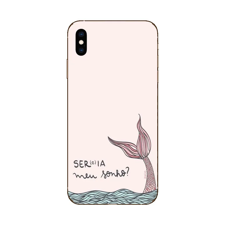 Чехол для телефона с русалочкой Ариэль из ТПУ iPhone X XR 6 7 8 XS MAX 5 5S SE 6S PLUS Модный милый