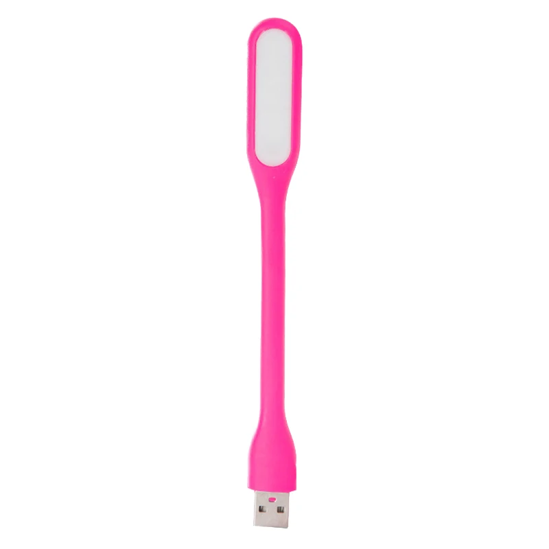 Pink Книжный светильник Mini USB светодиодный светильник 5V 1,2 W power Bank светильник для чтения ноутбука портативный светодиодный светильник 9 цветов USB ночной Светильник s(1 шт - Испускаемый цвет: Pink