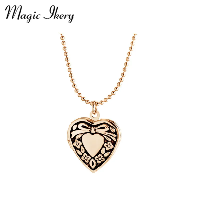 Женское Ожерелье с кулоном украшенное искусственными сердечками памятью и