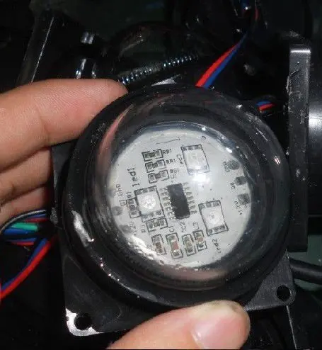 60 мм диаметр TM1803IC из светодиодов модуль пикселей 3 шт. 5050 СМД rgb Dc12v вход 40 строка|smd