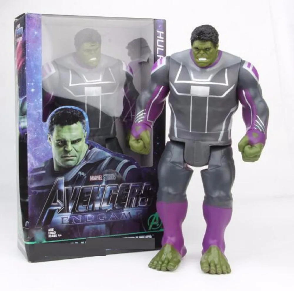 30 см Горячие фильмы Мстители Endgame Халк фигурка героя титана капитан Марвел модель