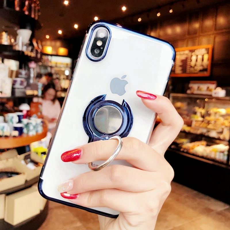 Чехол 11pro 360 с кольцом на палец для iphone XS Max 8 7 plus 11Pro Магнитный чехол 6 6s XR