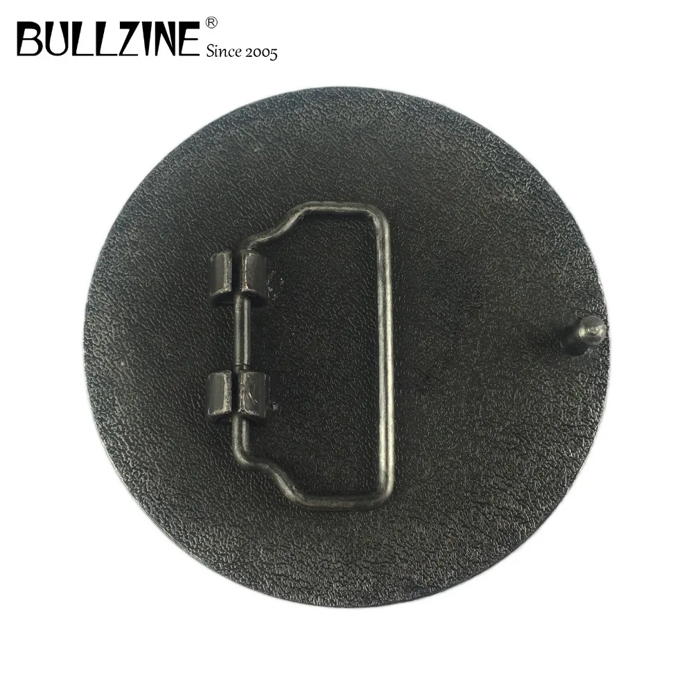 В Bullzine нанесение татуировок станка пряжки ремня с оловянной отделкой FP-03699