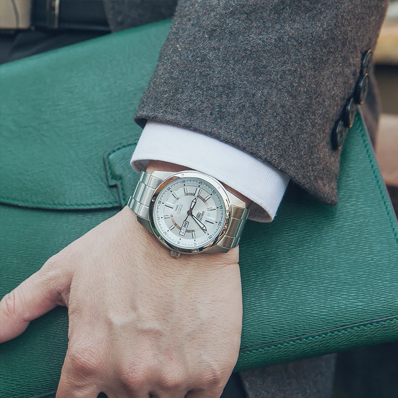 Английский календарь Seiko 5 автоматические механические мужские часы светящиеся