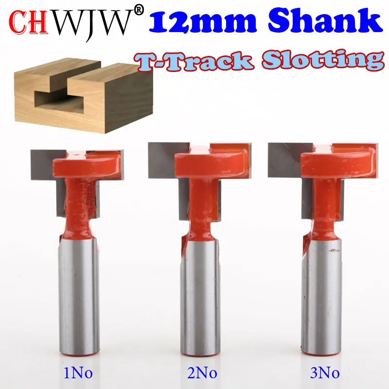 1pcs 12mm Shank Top Quality T-Slot &amp T-Track Slotting Router Bit For Woodworking Chisel Cutter Wholesale Price Wood Cutting Tool |