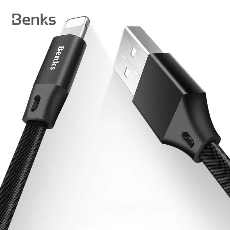 Benks 8 контактный usb кабель для iPhone 5 6 6s 7 X Xr Xs Max Data Sync 2A быстрое зарядное устройство