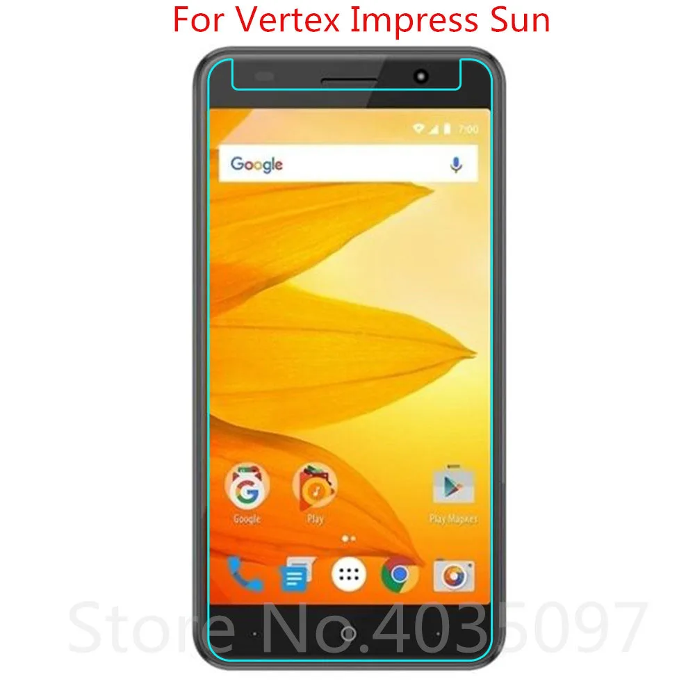 Закаленное стекло для Vertex Impress Sun защитное 9H 2.5D Защитное телефона | Мобильные