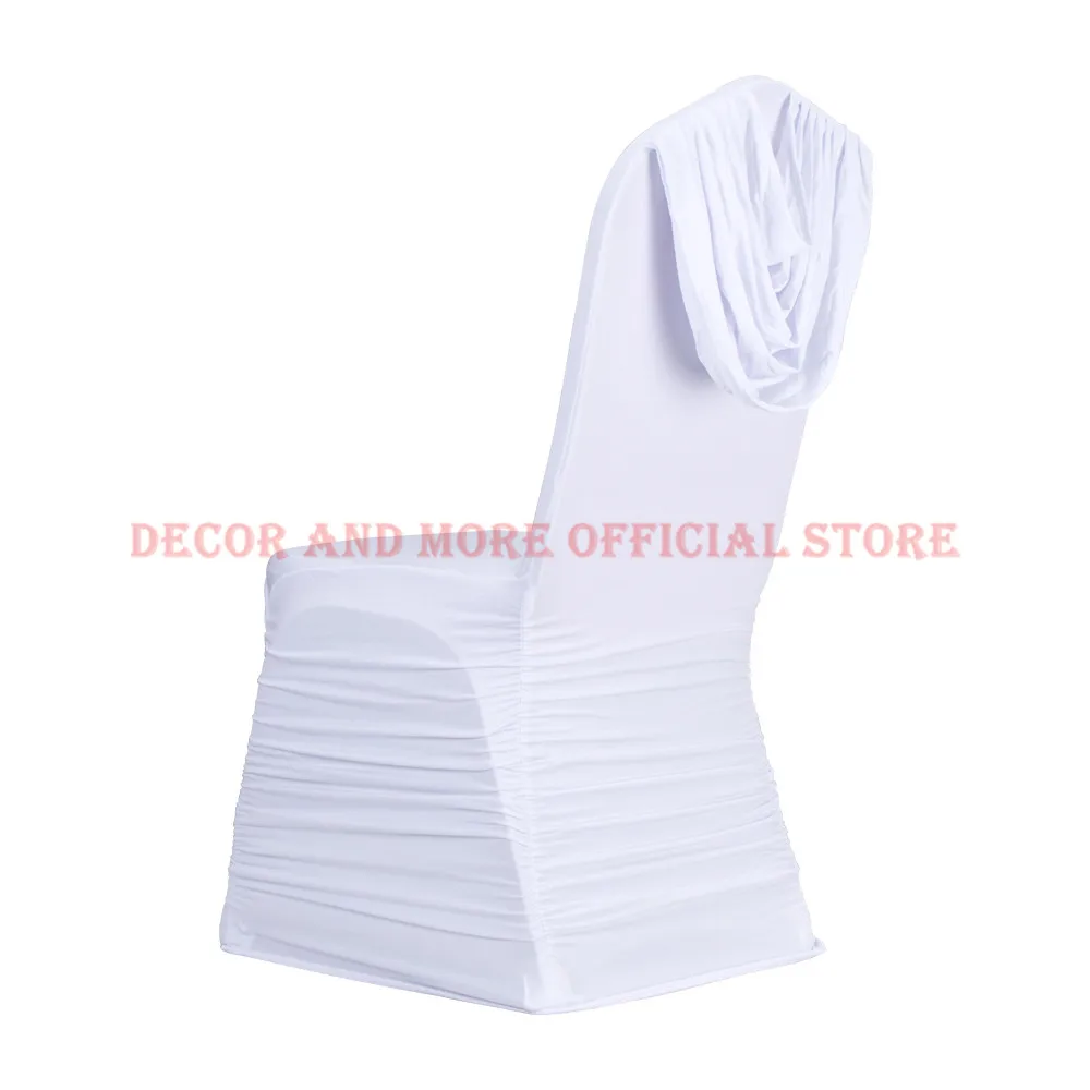 50PCS/LOT Wholesale Wedding Chair Covers Party Banquet Dining Cover Spandex Stretch Universal Decoration Black White Red | Дом и сад