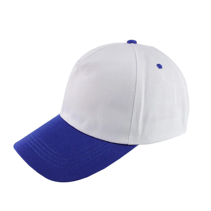 white-blue Детский головной убор для игры в бейсбол для мальчиков и девочек, кепки из хлопка, детские летние осенние шапки для мальчиков, кепка для девочек - Цвет: white-blue