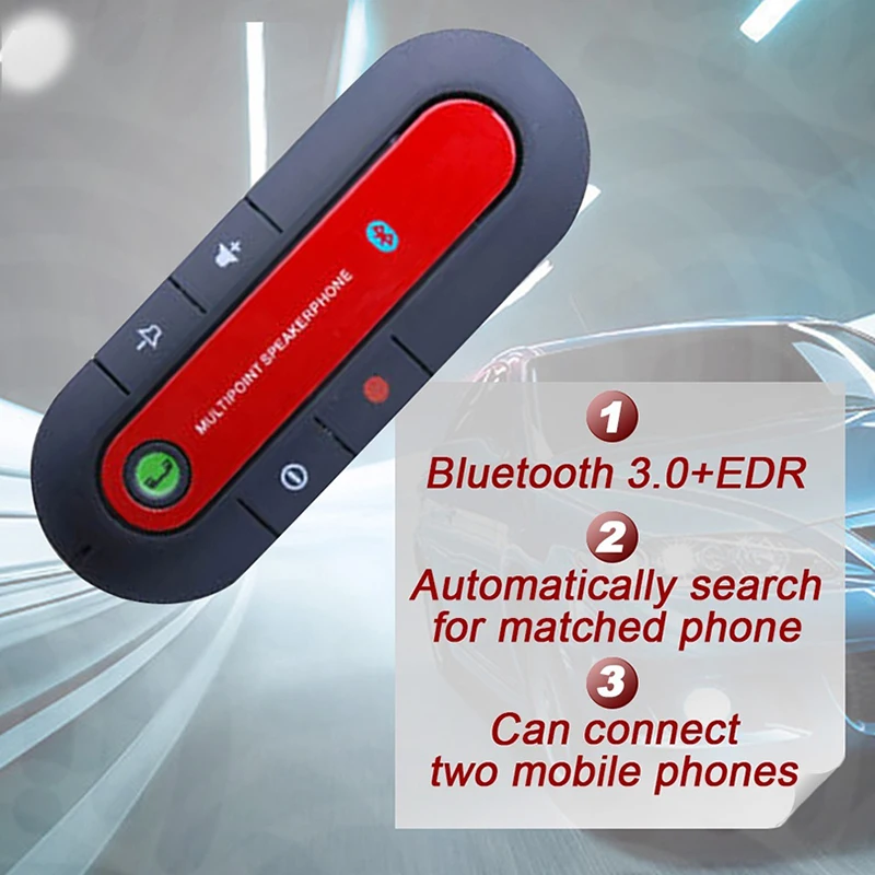 Автомобильный комплект беспроводной Bluetooth спикер телефон MP3 музыкальный плеер