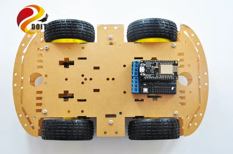 Официальный DOIT ESP8266 беспроводной WiFi 4WD RC умный автомобиль с измерением скорости|4wd