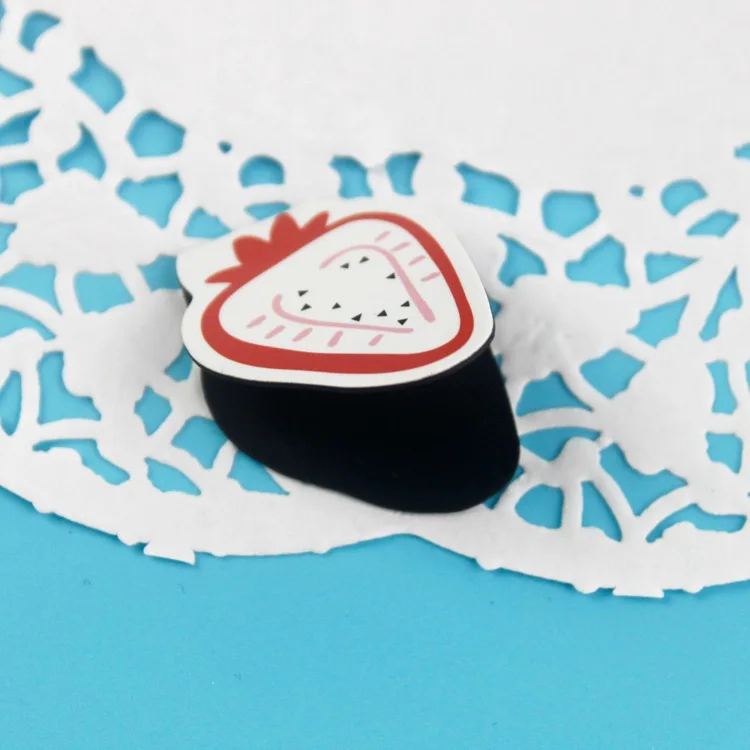2 Шт./упак. Новый Большой Фрукты Apple Strawberry Orange Магнит Закладки Скрепки Школа