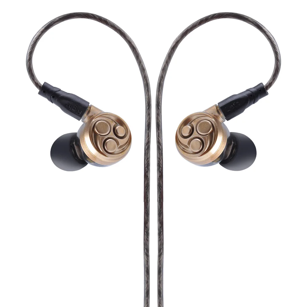 KINBOOFI F60 3DD динамические наушники вкладыши для музыки Hi Fi Monito металлические бега