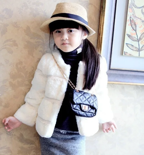 girls fur coat NEW FASHION CHILDREN GIRL THICK WINTER COAT FAUX FUR PRINCESS casaco infantil clothes | Детская одежда и обувь