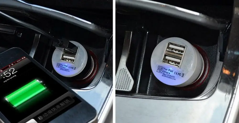 Автомобильное зарядное устройство 2 цвета смартфон на Android мини камера порта USB
