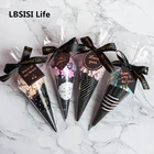 100 шт., прозрачные мешочки для конфет, печенья, торта, подарков на день рождения, прозрачная пластиковая упаковка шт.