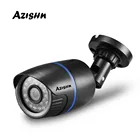 IP-камера AZISHN H.265H.264 FULL HD 1080P, 2,0 МП, 24 ИК светодиода, ABS пластиковая наружная камера, IP 1080P, 12 В48 В постоянного тока, PoE