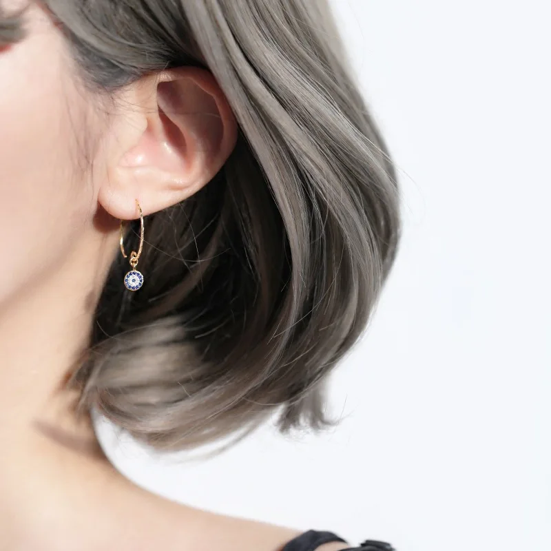 Серьги женские из серебра 925 пробы с фианитами|Серьги-подвески| |