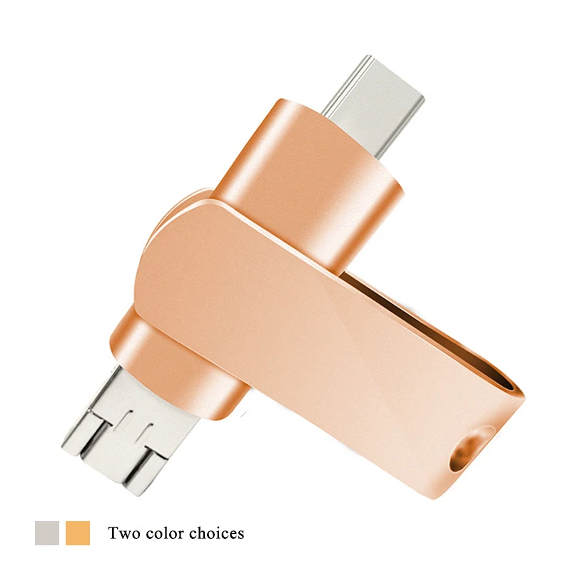Металлическая флеш-карта USB Type-C OTG флеш-накопитель 32 ГБ 16 64 128 Micro 3 0 для смартфонов
