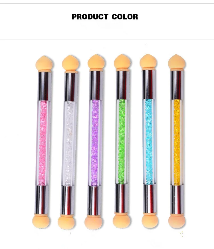 1 шт./компл. сверкающая пудра ручка градиентная кисть + 6 губчатых инструментов для