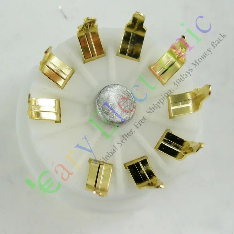 Оптовая и розничная продажа 4 шт. Золотая 9pin Керамическая вакуумная трубка PCB