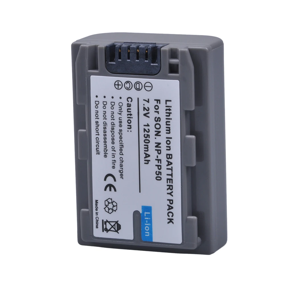 

1Pc NP-FP50Battery for Sony NP-FP30 NP-FP60 NP-FP70 NP-FP71 NP-FP90 Sony DCR-SX40 SX40R SX41 HDR-CX105