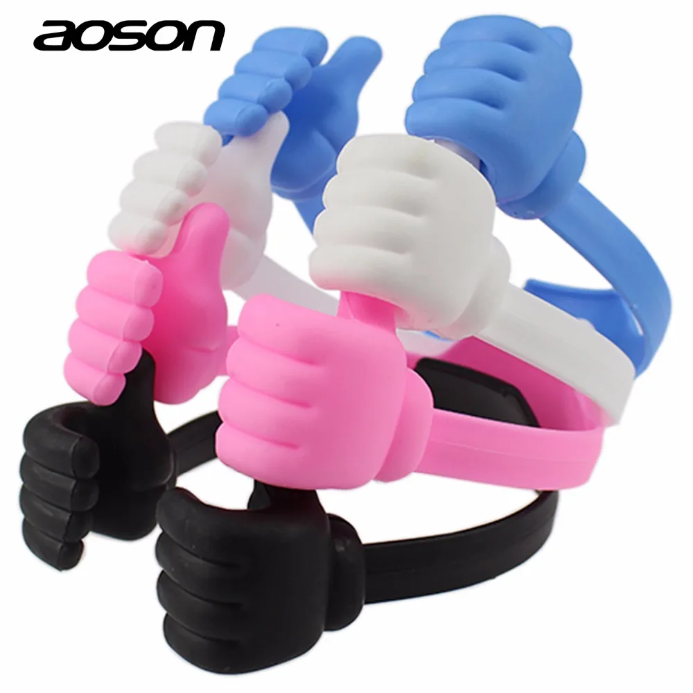 Гибкий Милый Палец Дизайн Смартфон Планшетный Стол автомобильный держатель