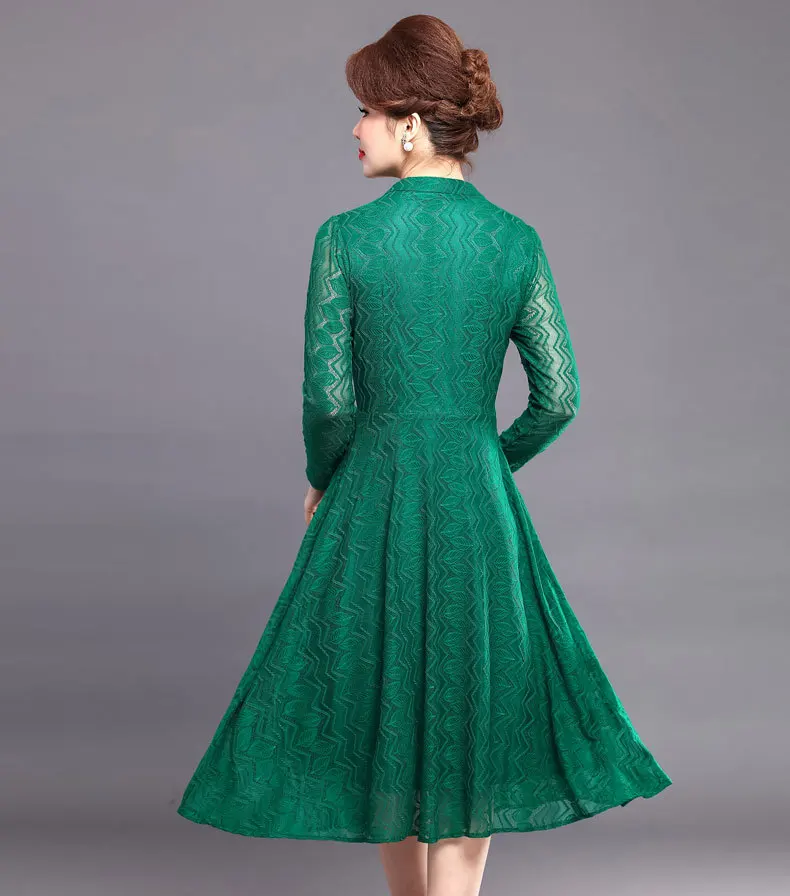 Женское кружевное платье длиной до колена robe de soriee дешевый темно-синий/зеленый
