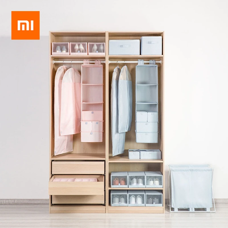 Xiaomi висячая сумка для хранения умная экономия пространства 5 слоев натуральный