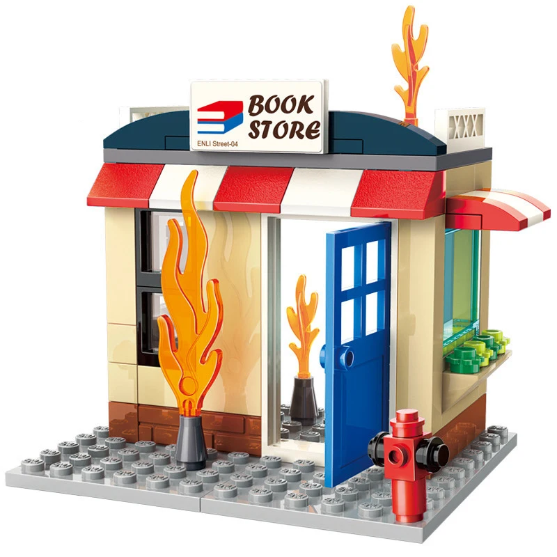 422 шт детские строительные блоки игрушки Совместимые с Legoingly город пожарная