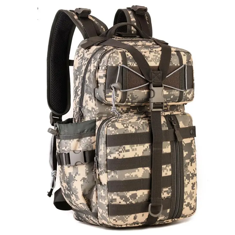 30л штурмовой рюкзак с удлиненной системой Molle, Открытый тактический рюкзак, военный армейский рюкзак, камуфляжный штурмовой рюкзак, спортивный рюкзак S424 - Цвет: acu shuma