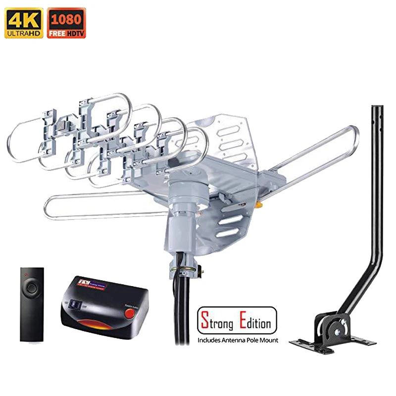 150 Miles 360 градусов HD цифровая наружная телевизионная антенна для Full tv DVB-T UHF VHF FM с