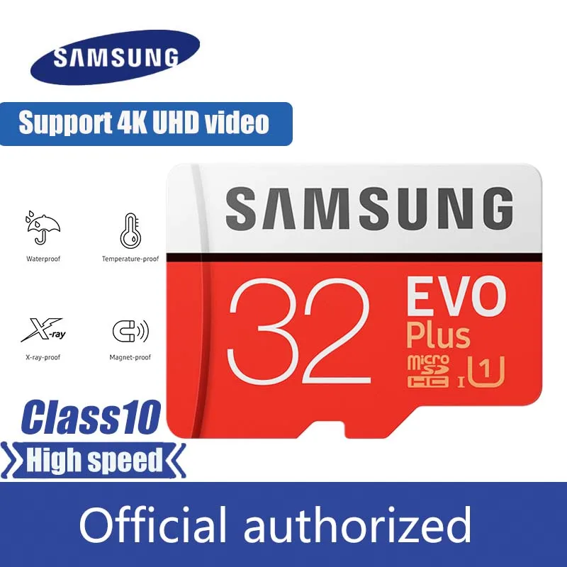 Карта памяти SAMSUNG 32 ГБ 64 128 256 карта Micro SD TF флеш класс 10 SDXC SDHC U3 HD microsd памяти|Карты