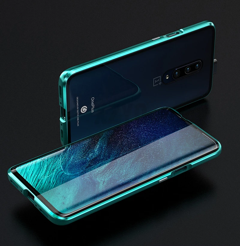 360 Полный Магнитный чехол для Oneplus 7 Pro Oneplus7 металлический бампер Передняя сенсорная пленка закаленное стекло чехол One plus 7 Pro Чехол 7Pro On