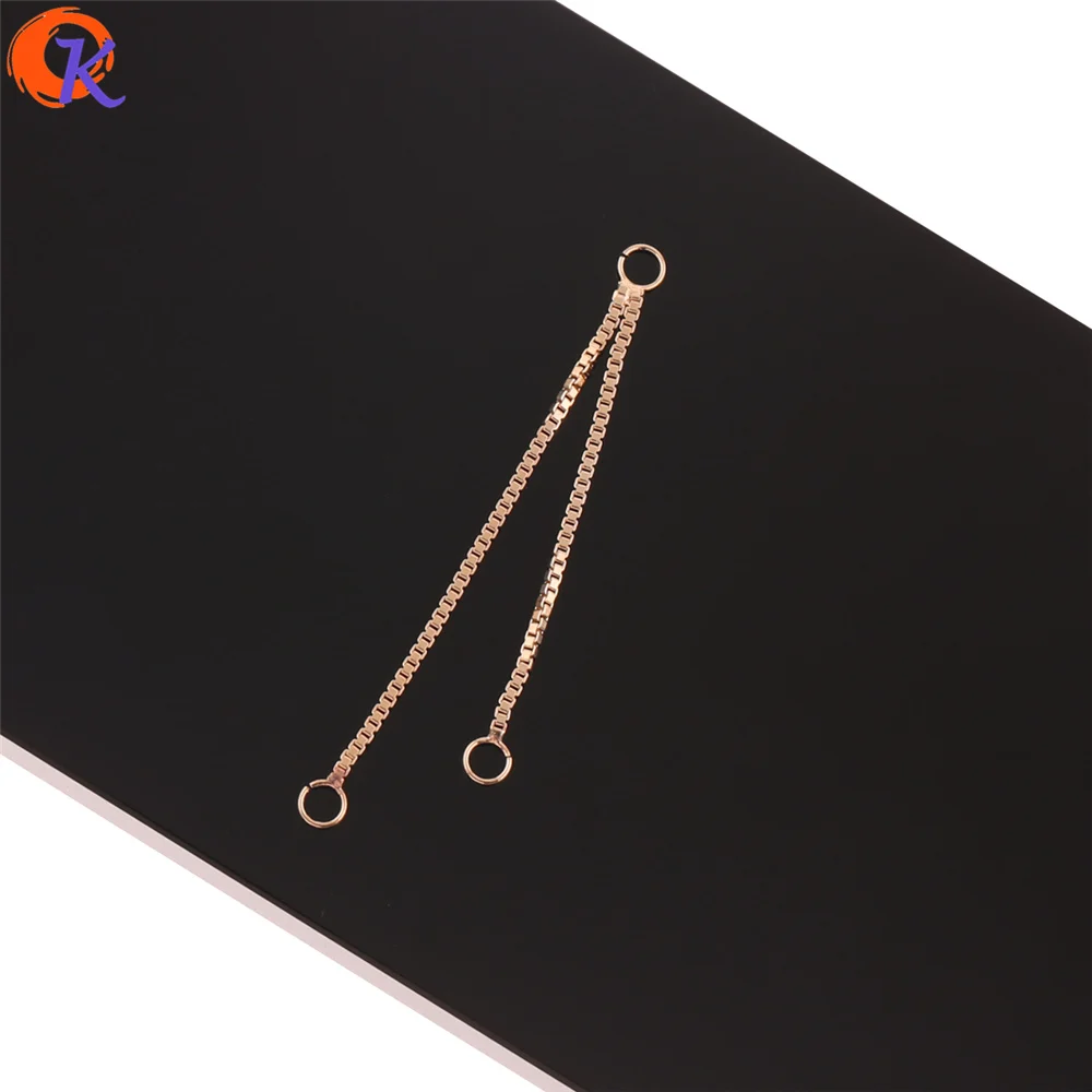 

Cordial Design 50Pcs 1*55MM Jewelry Making/Earring Connectors/Square Chain/Genuine Gold Plating/DIY/Hand Made/Earring Findings