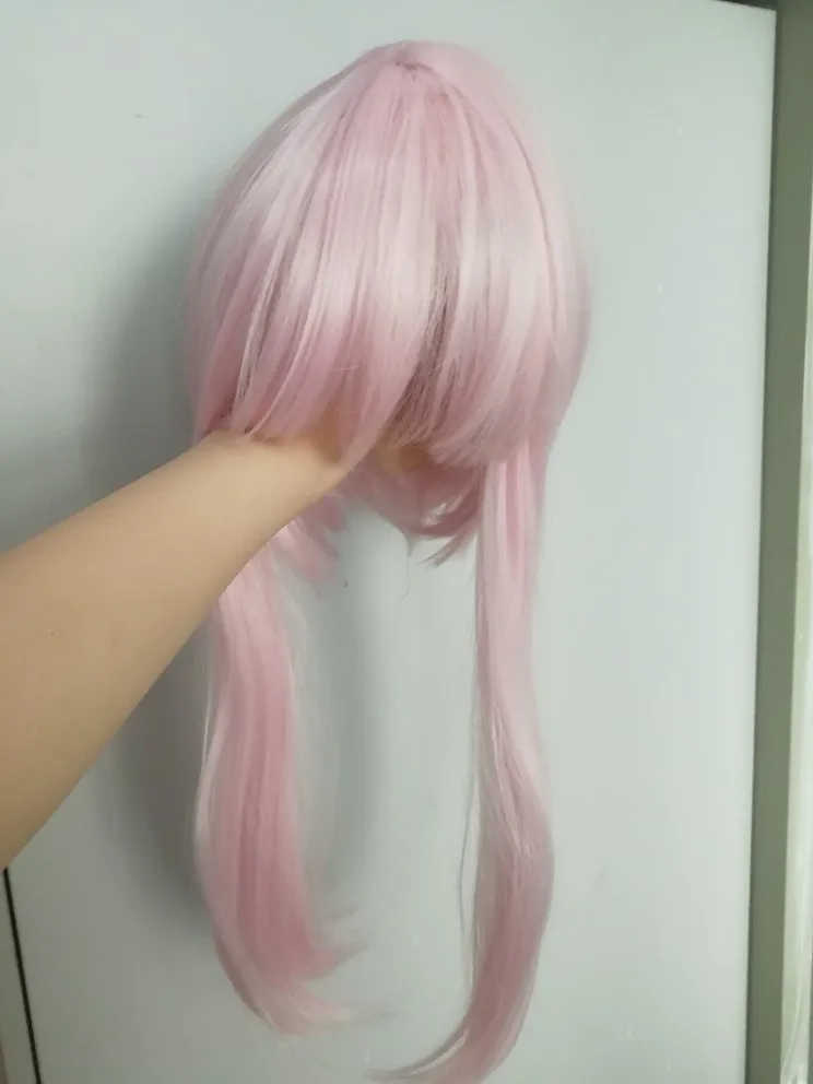 DARLING in the FRANXX Code 02 парики Zero Two купальники для плавания Прическа Длинные прямые розовые волосы клип парик «хвост» для костюмированных игр