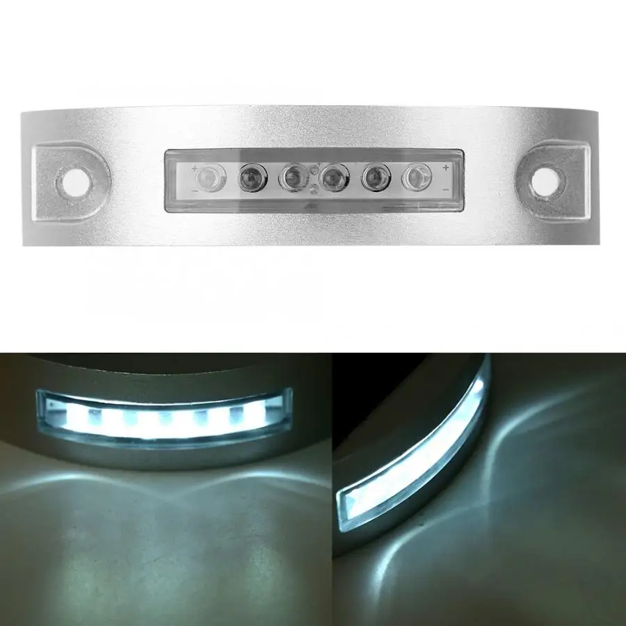 4 шт. 6 светодиодных солнечных дорожных огней гвоздиков для сада и лужайки